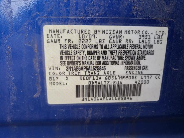 Photo 9 VIN: 3N1AB6AP6AL625846 - NISSAN SENTRA 2.0 