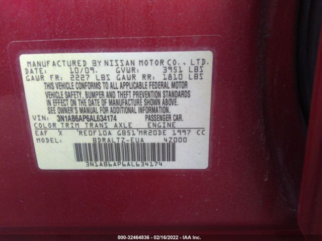 Photo 8 VIN: 3N1AB6AP6AL634174 - NISSAN SENTRA 