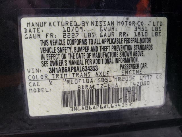 Photo 9 VIN: 3N1AB6AP6AL634353 - NISSAN SENTRA 2.0 