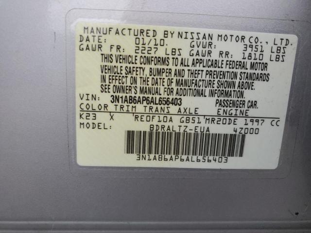 Photo 11 VIN: 3N1AB6AP6AL656403 - NISSAN SENTRA 2.0 