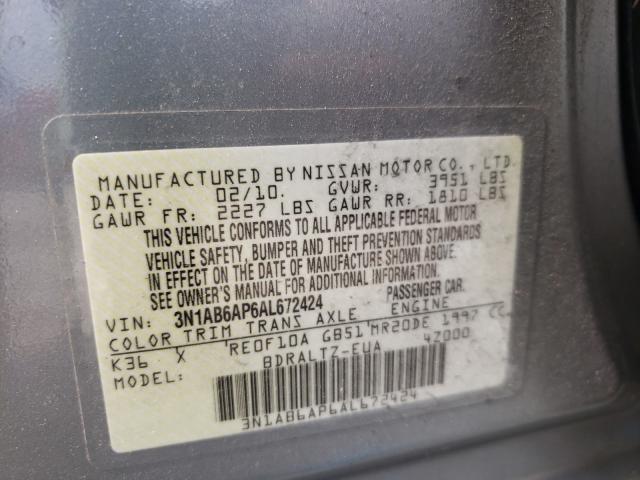 Photo 9 VIN: 3N1AB6AP6AL672424 - NISSAN SENTRA 2.0 