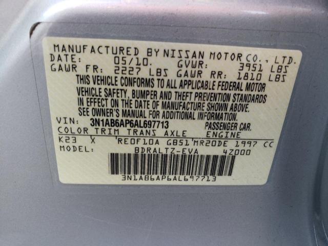 Photo 12 VIN: 3N1AB6AP6AL697713 - NISSAN SENTRA 