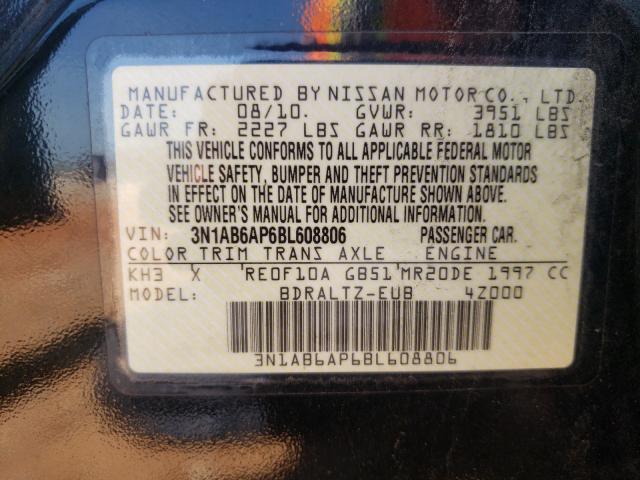 Photo 9 VIN: 3N1AB6AP6BL608806 - NISSAN SENTRA 2.0 