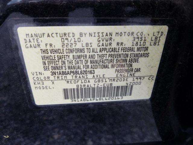 Photo 9 VIN: 3N1AB6AP6BL620163 - NISSAN SENTRA 2.0 