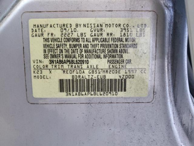 Photo 11 VIN: 3N1AB6AP6BL620910 - NISSAN SENTRA 2.0 