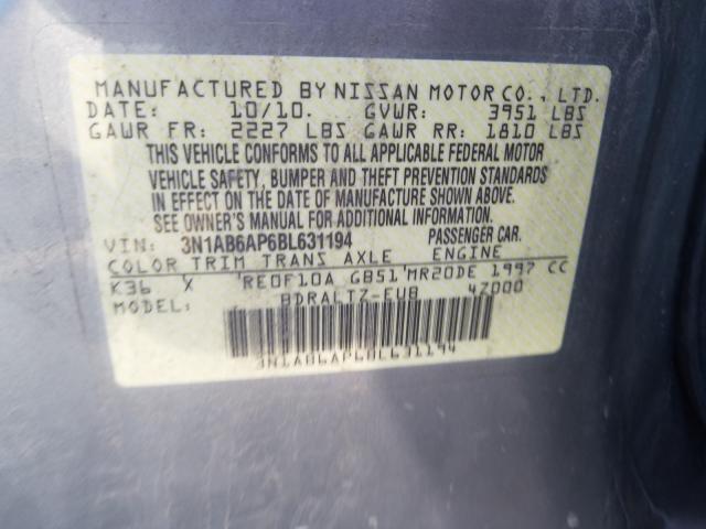 Photo 9 VIN: 3N1AB6AP6BL631194 - NISSAN SENTRA 2.0 