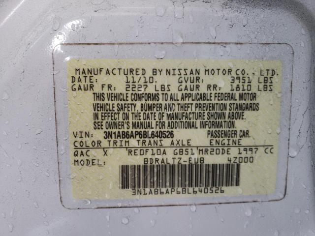 Photo 9 VIN: 3N1AB6AP6BL640526 - NISSAN SENTRA 2.0 