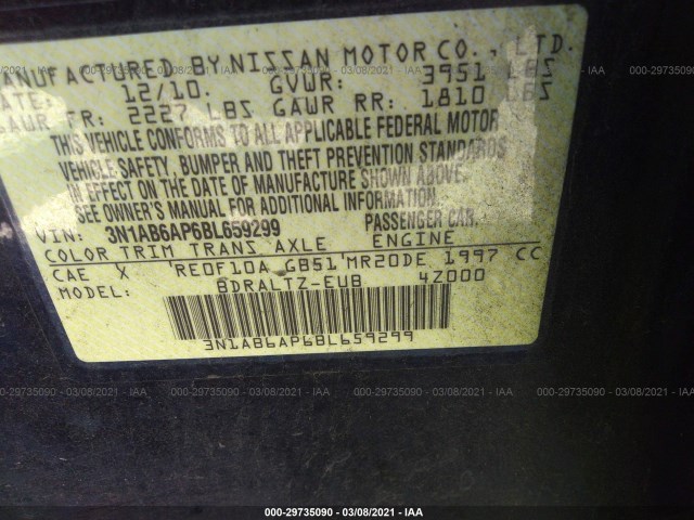 Photo 8 VIN: 3N1AB6AP6BL659299 - NISSAN SENTRA 