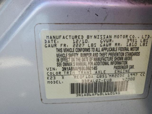 Photo 12 VIN: 3N1AB6AP6BL660145 - NISSAN SENTRA 