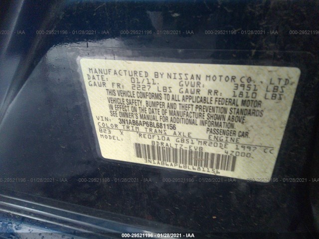 Photo 8 VIN: 3N1AB6AP6BL681156 - NISSAN SENTRA 