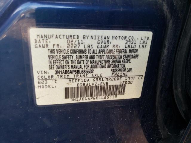 Photo 11 VIN: 3N1AB6AP6BL685532 - NISSAN SENTRA 2.0 