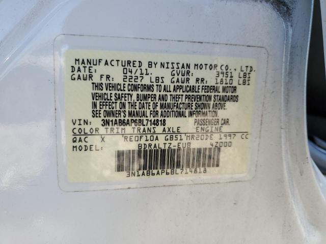 Photo 11 VIN: 3N1AB6AP6BL714818 - NISSAN SENTRA 