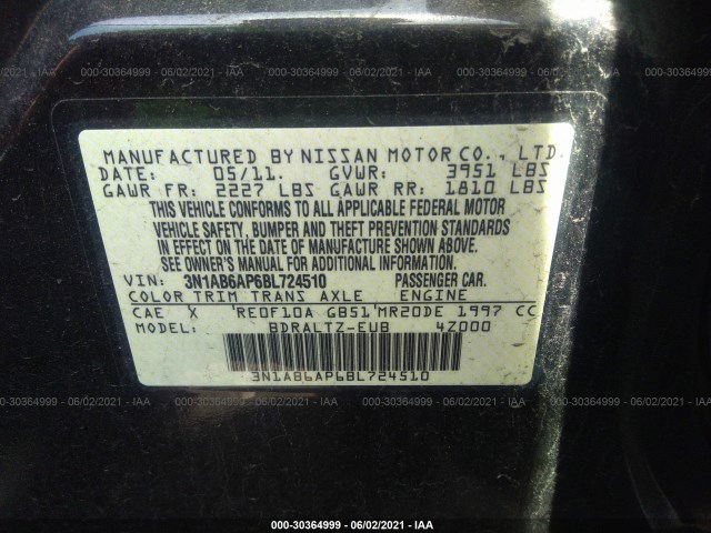 Photo 8 VIN: 3N1AB6AP6BL724510 - NISSAN SENTRA 