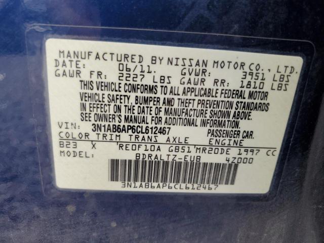 Photo 11 VIN: 3N1AB6AP6CL612467 - NISSAN SENTRA 2.0 