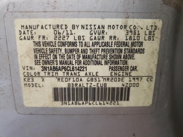 Photo 9 VIN: 3N1AB6AP6CL614221 - NISSAN SENTRA 2.0 