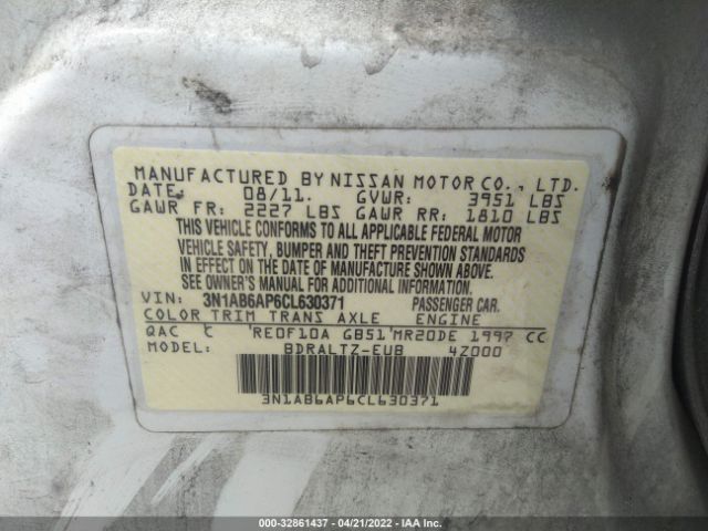 Photo 8 VIN: 3N1AB6AP6CL630371 - NISSAN SENTRA 