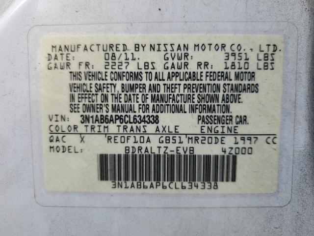 Photo 11 VIN: 3N1AB6AP6CL634338 - NISSAN SENTRA 2.0 