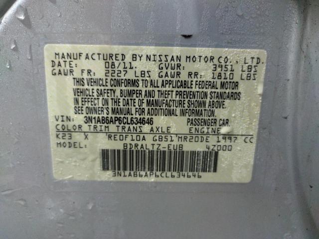 Photo 12 VIN: 3N1AB6AP6CL634646 - NISSAN SENTRA 2.0 