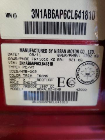 Photo 11 VIN: 3N1AB6AP6CL641810 - NISSAN SENTRA 