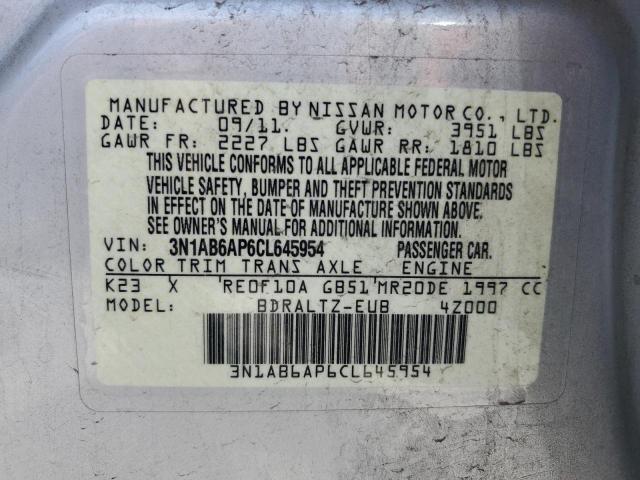 Photo 11 VIN: 3N1AB6AP6CL645954 - NISSAN SENTRA 2.0 