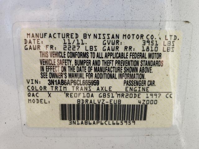 Photo 9 VIN: 3N1AB6AP6CL665959 - NISSAN SENTRA 2.0 