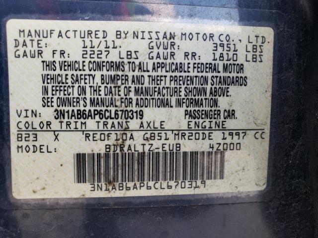 Photo 12 VIN: 3N1AB6AP6CL670319 - NISSAN SENTRA 2.0 