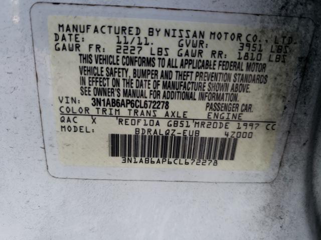 Photo 9 VIN: 3N1AB6AP6CL672278 - NISSAN SENTRA 