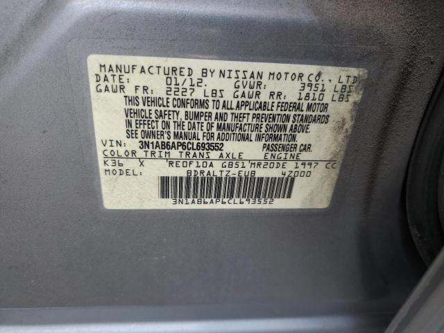 Photo 11 VIN: 3N1AB6AP6CL693552 - NISSAN SENTRA 