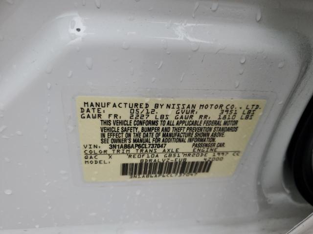 Photo 12 VIN: 3N1AB6AP6CL737047 - NISSAN SENTRA 