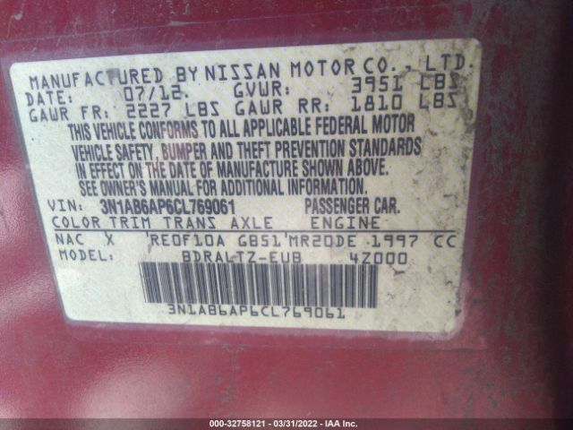 Photo 8 VIN: 3N1AB6AP6CL769061 - NISSAN SENTRA 