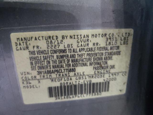 Photo 9 VIN: 3N1AB6AP6CL775880 - NISSAN SENTRA 2.0 