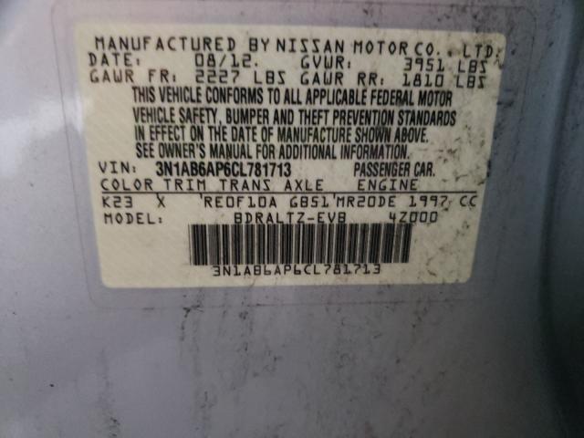 Photo 9 VIN: 3N1AB6AP6CL781713 - NISSAN SENTRA 2.0 