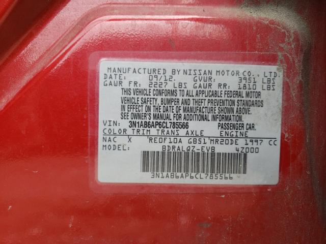 Photo 9 VIN: 3N1AB6AP6CL785566 - NISSAN SENTRA 2.0 