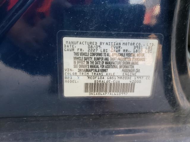 Photo 9 VIN: 3N1AB6AP7AL610997 - NISSAN SENTRA 2.0 