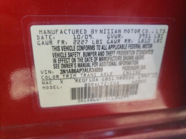 Photo 12 VIN: 3N1AB6AP7AL634099 - NISSAN SENTRA 