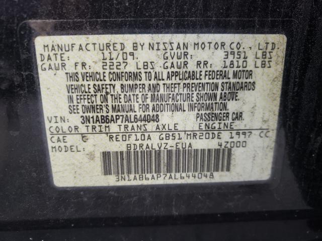 Photo 9 VIN: 3N1AB6AP7AL644048 - NISSAN SENTRA 2.0 