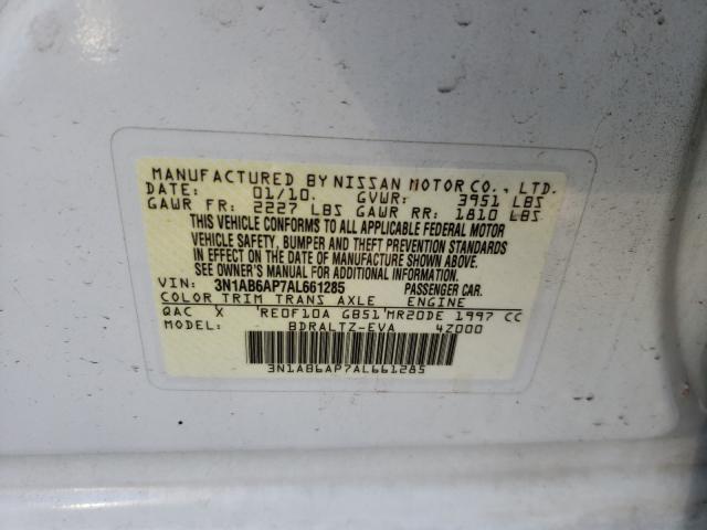 Photo 9 VIN: 3N1AB6AP7AL661285 - NISSAN SENTRA 2.0 