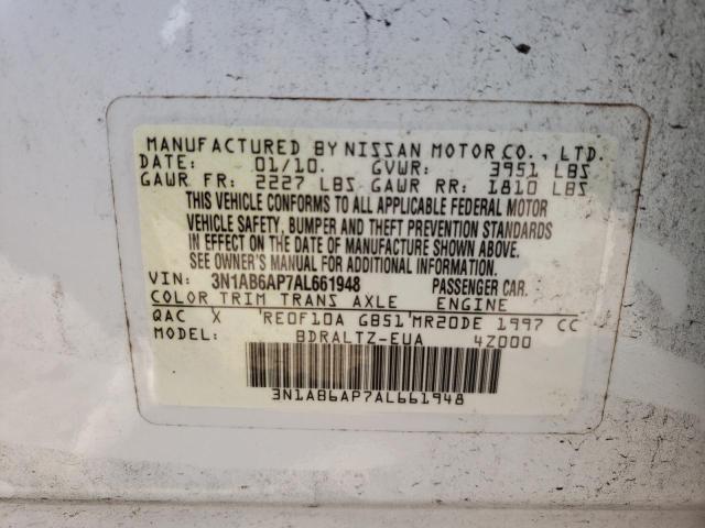 Photo 9 VIN: 3N1AB6AP7AL661948 - NISSAN SENTRA 2.0 