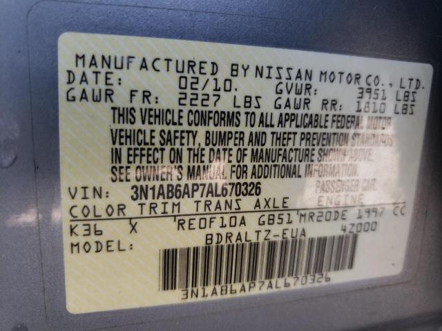 Photo 9 VIN: 3N1AB6AP7AL670326 - NISSAN SENTRA 2.0 