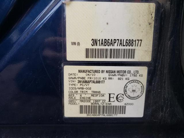 Photo 12 VIN: 3N1AB6AP7AL688177 - NISSAN SENTRA 