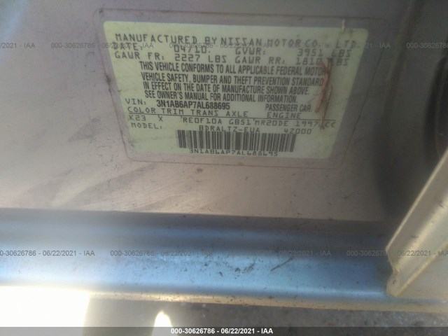 Photo 8 VIN: 3N1AB6AP7AL688695 - NISSAN SENTRA 