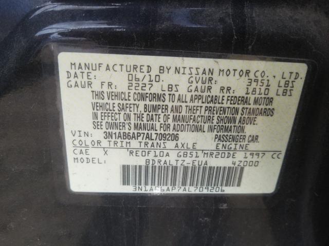 Photo 9 VIN: 3N1AB6AP7AL709206 - NISSAN SENTRA 2.0 