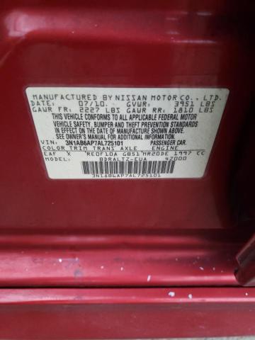 Photo 9 VIN: 3N1AB6AP7AL725101 - NISSAN SENTRA 2.0 