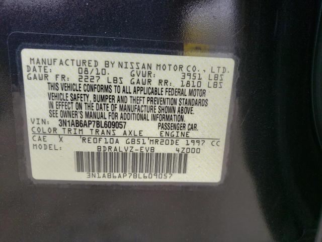 Photo 11 VIN: 3N1AB6AP7BL609057 - NISSAN SENTRA 