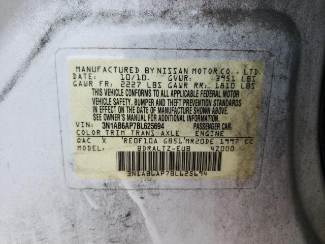 Photo 9 VIN: 3N1AB6AP7BL625694 - NISSAN SENTRA 2.0 