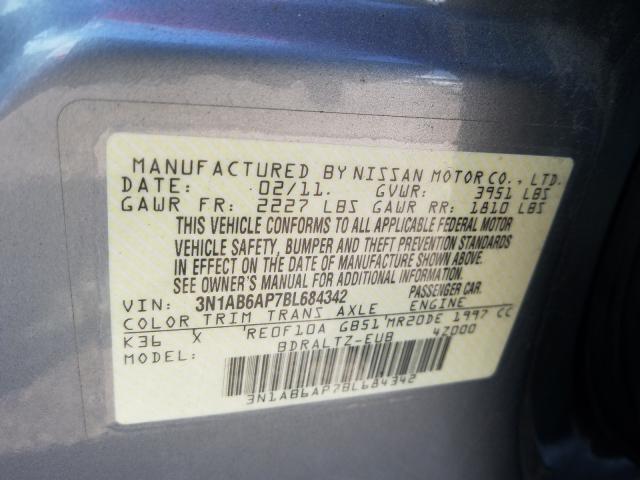 Photo 9 VIN: 3N1AB6AP7BL684342 - NISSAN SENTRA 2.0 