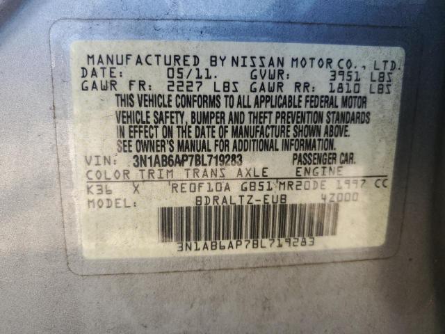 Photo 12 VIN: 3N1AB6AP7BL719283 - NISSAN SENTRA 