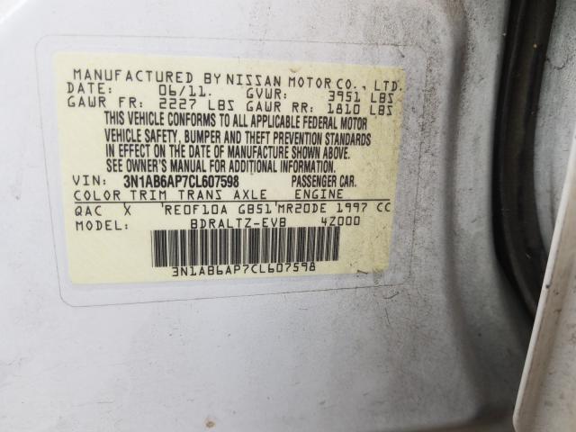 Photo 9 VIN: 3N1AB6AP7CL607598 - NISSAN SENTRA 2.0 