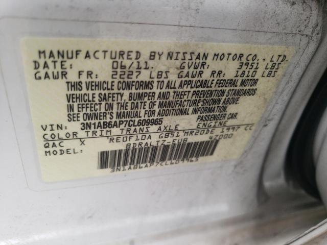 Photo 9 VIN: 3N1AB6AP7CL609965 - NISSAN SENTRA 2.0 