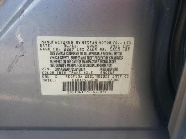 Photo 11 VIN: 3N1AB6AP7CL616074 - NISSAN SENTRA 